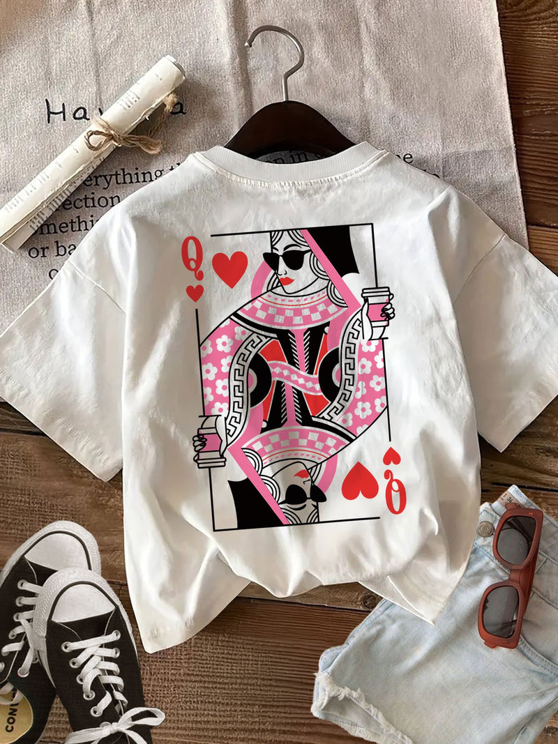 Women's Top with Double-Sided Print.