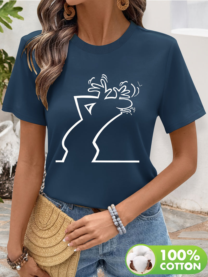 Women’s Geometric Print T-Shirt.