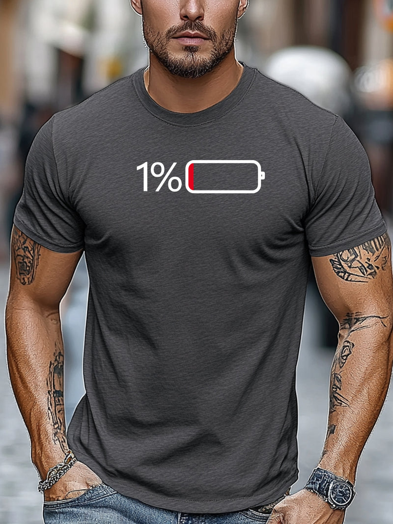 Men's Casual Summer Crew Neck Tee.