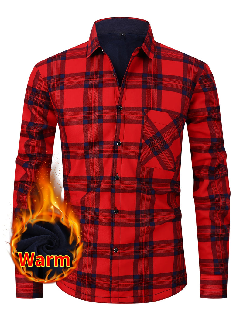 Men's Flannel Checkered Shirt.