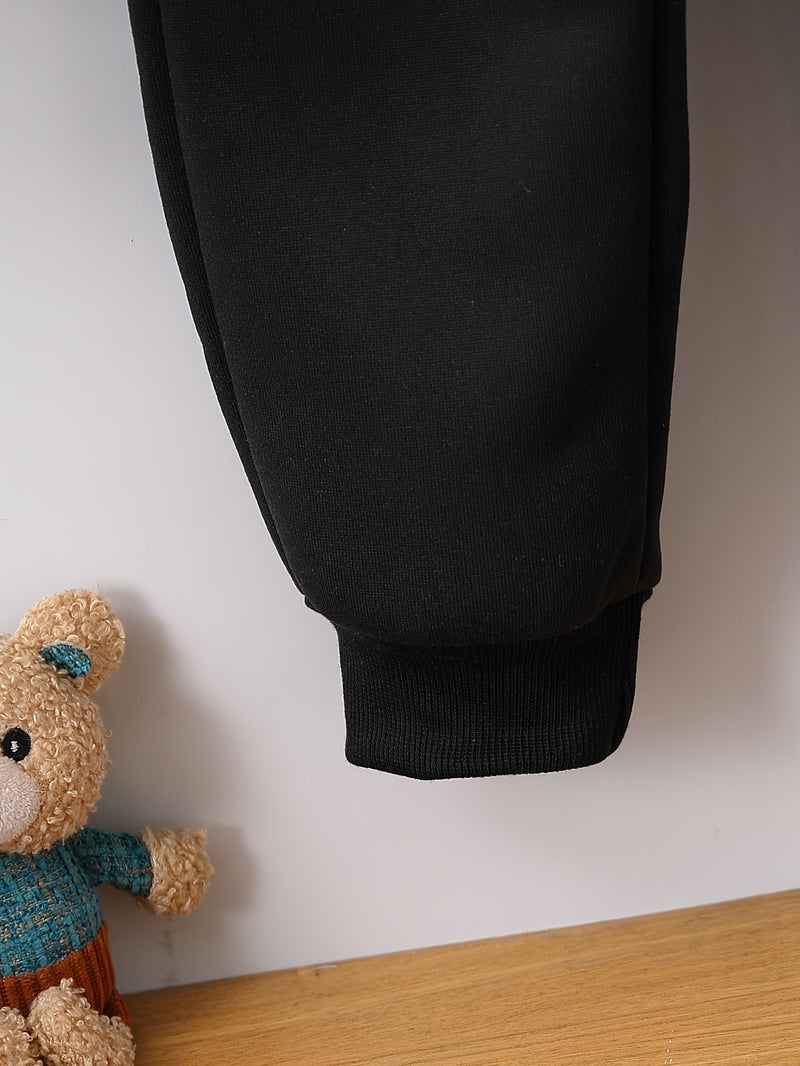 Boys' Autumn/Winter Casual English Letter Graphic Fist Bump.