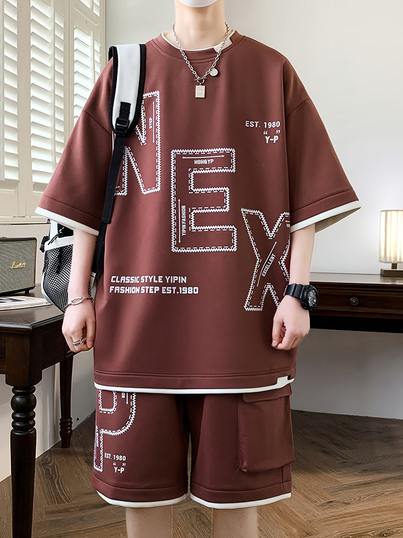 Sportswear Set, Youth Student Casual Two-Piece Outfit.