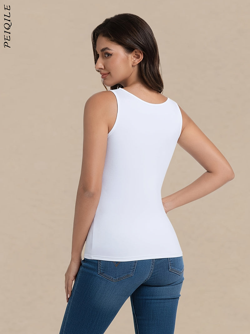 3-Pack Knight Times Women's Wide-Strap Tank Top.