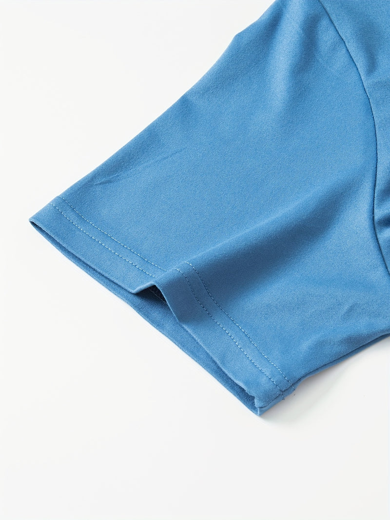 5pcs Men'S Casual V-Neck Short Sleeve T-Shirts.