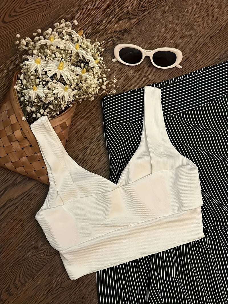 Vacation Casual Tank Top + Maxi Dress Women's Fashionable and Sexy Set.