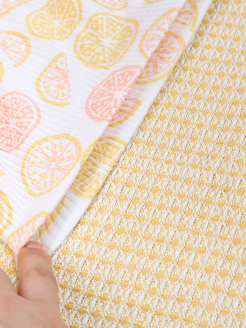 5pcs Baby Girl'S Floral Print Long Socks - Soft Cotton Ribbed Baby Pantyhose.