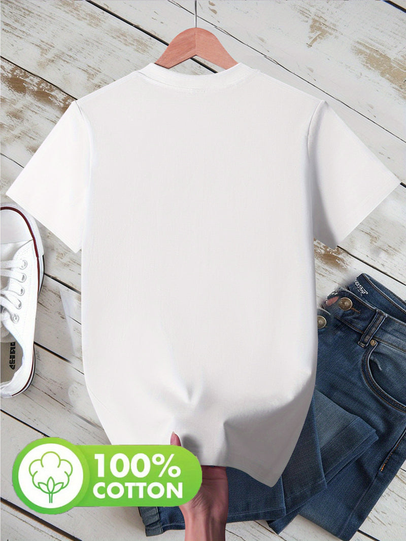 Graphic T-Shirt Casual Short Sleeve Tee for Men & Women.