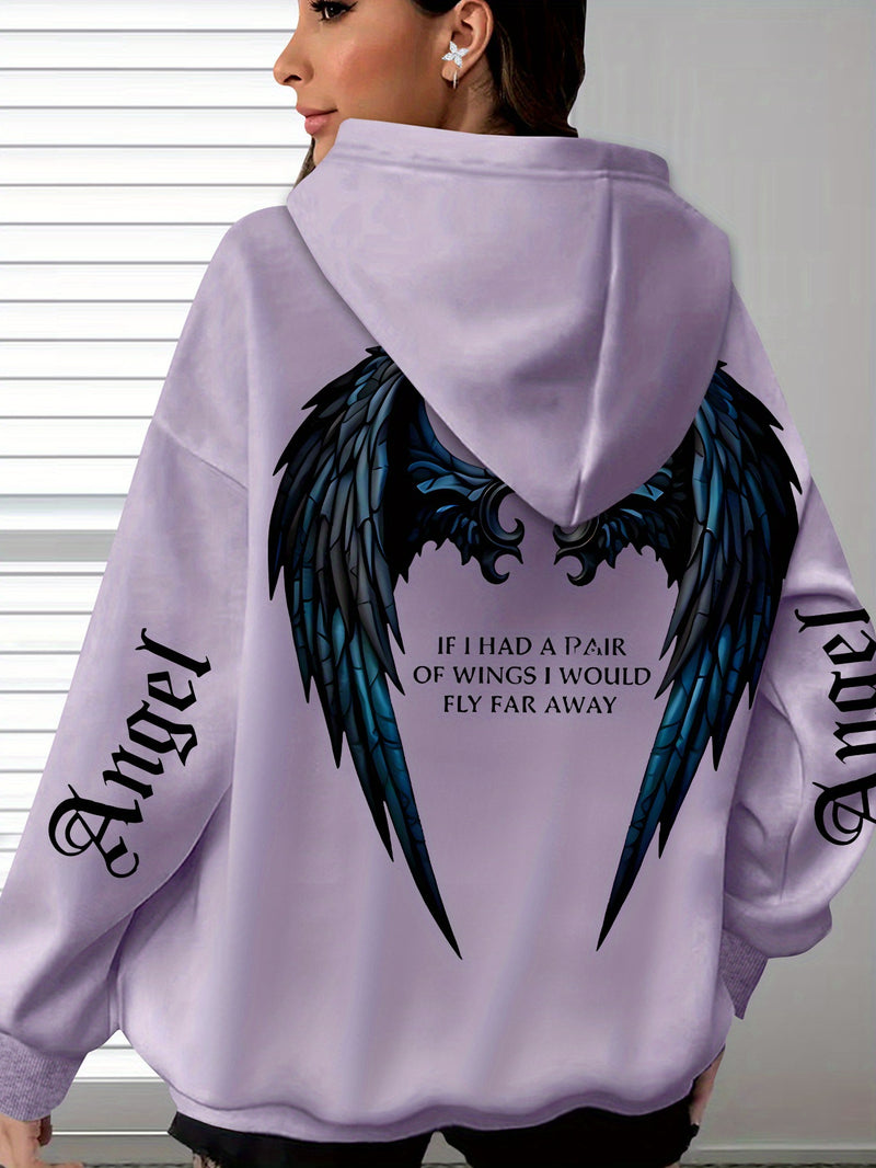Women’s Bestseller Comfort Letter Print Hoodie.