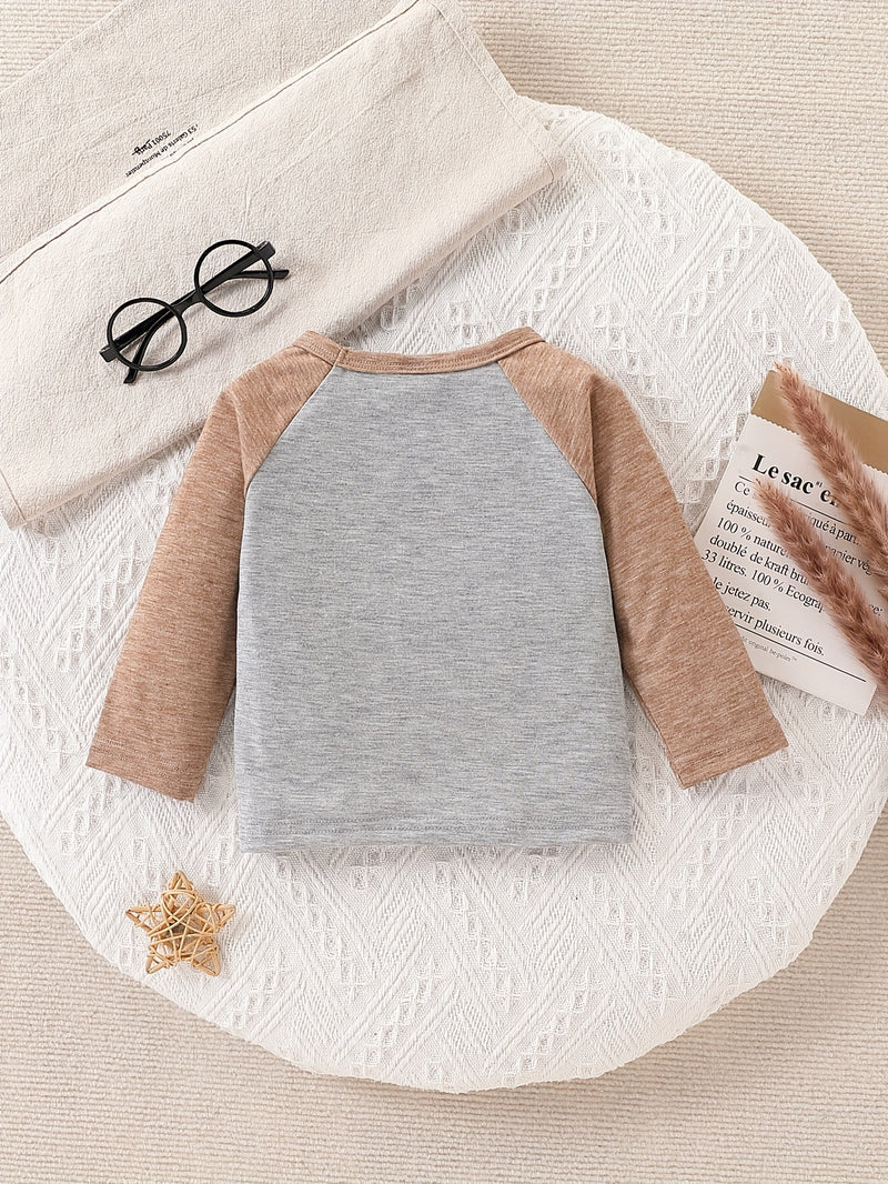 3pcs Pack Baby Animal Embroidered Long Sleeve T-Shirts.