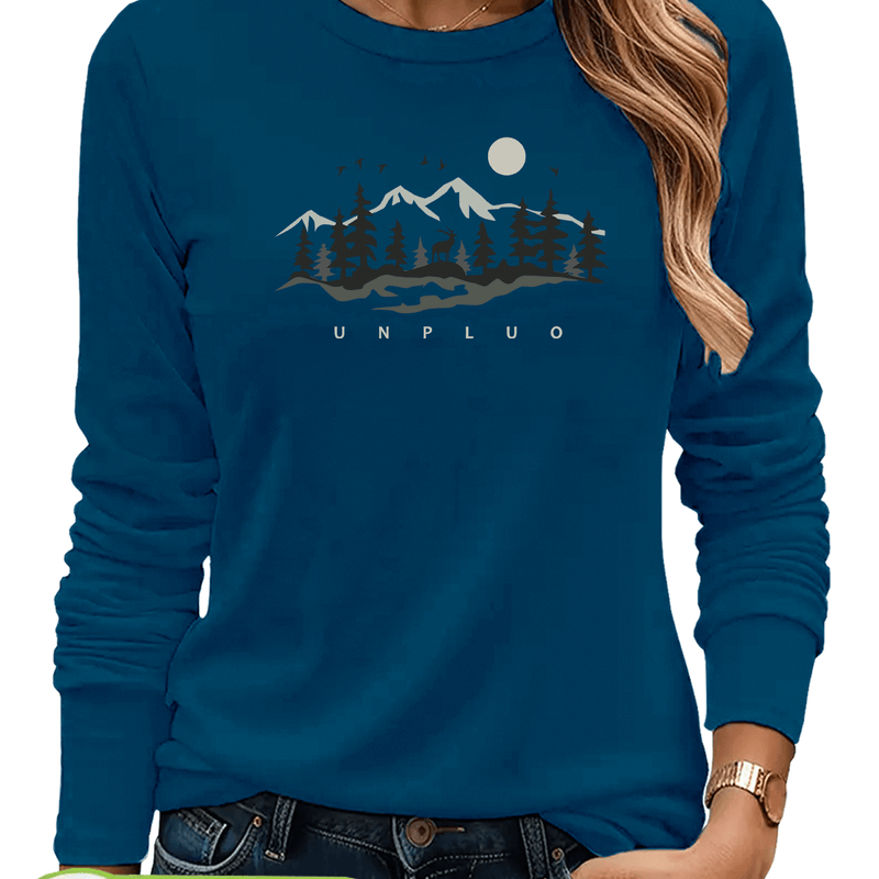Women's T-Shirt, New Autumn/Winter Style Long Sleeve.