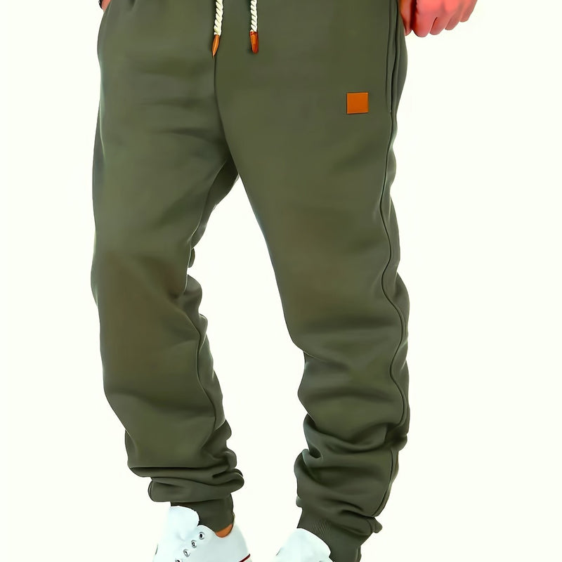 Drawstring Sweatpants Loose Fit Pants Men's Casual Joggers.