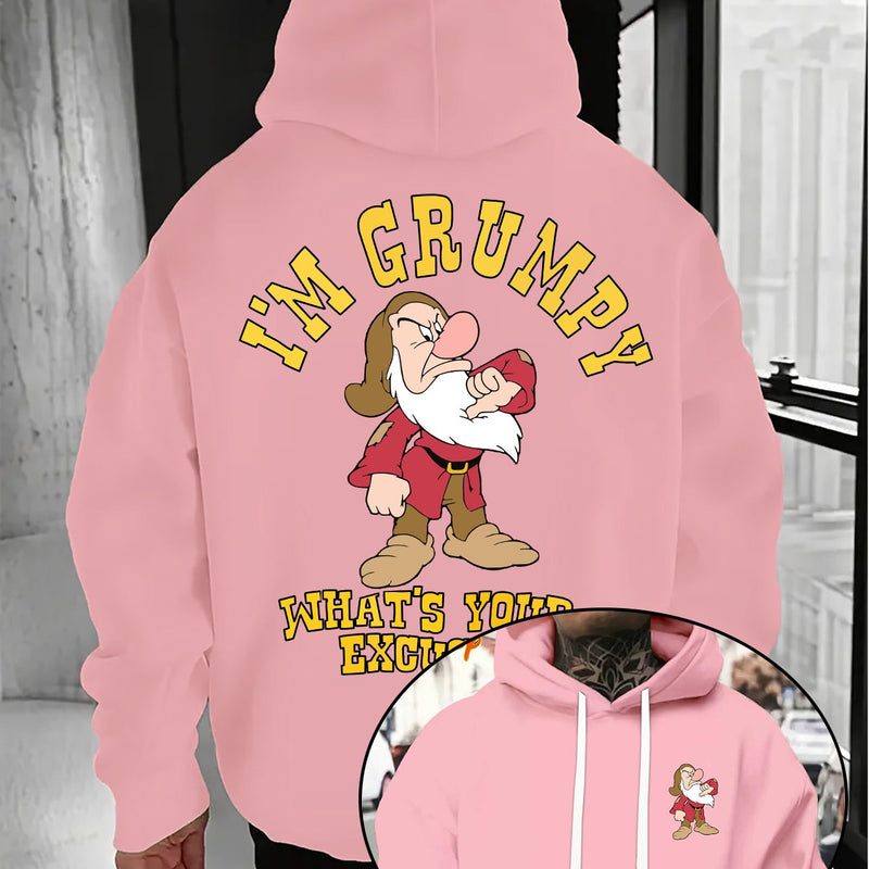 Men's Hoodie - Seven Dwarfs Cartoon Cute Pattern Hoodie.