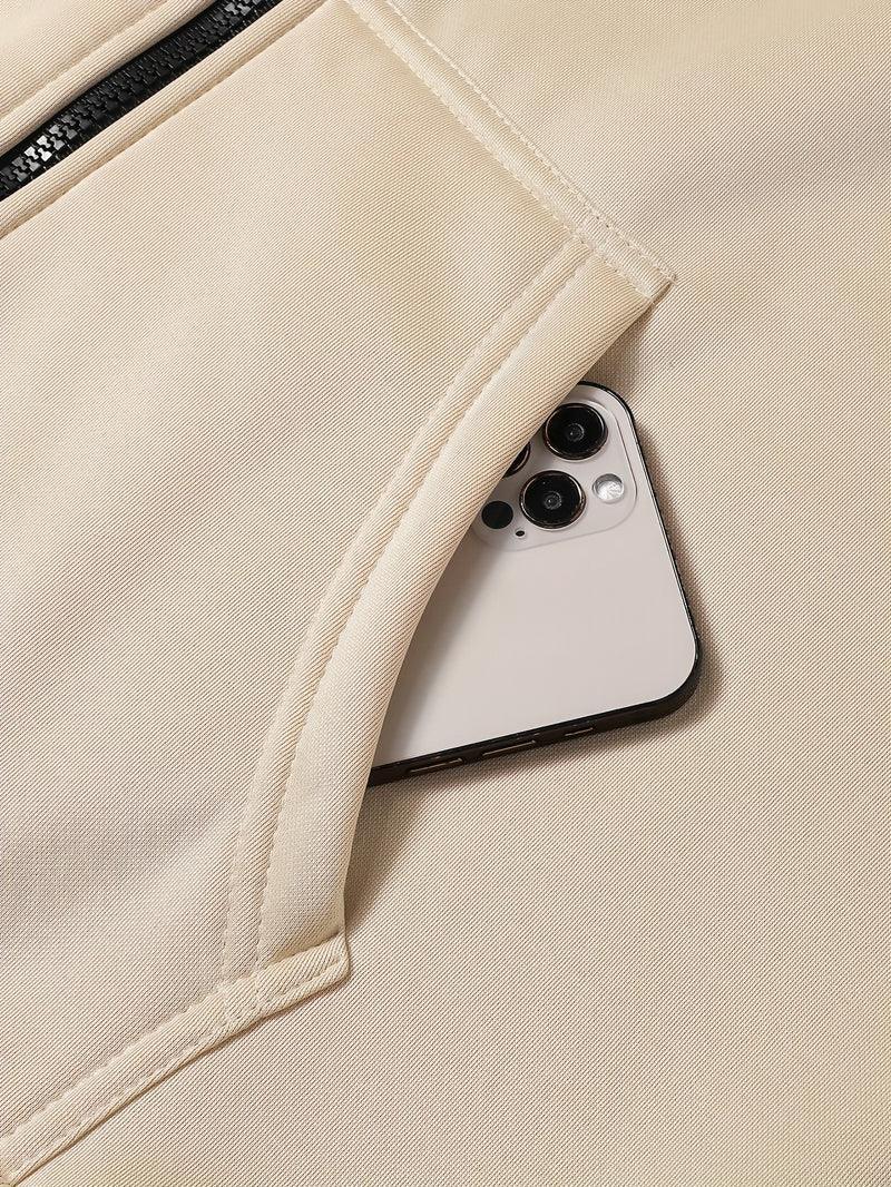 Men's Casual Hooded Sweatshirt & Jogger Set.