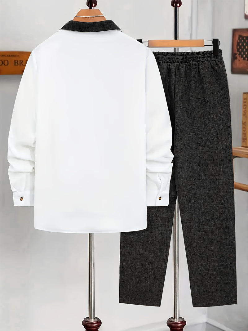 Men's Spring/Autumn Two-Piece Set.