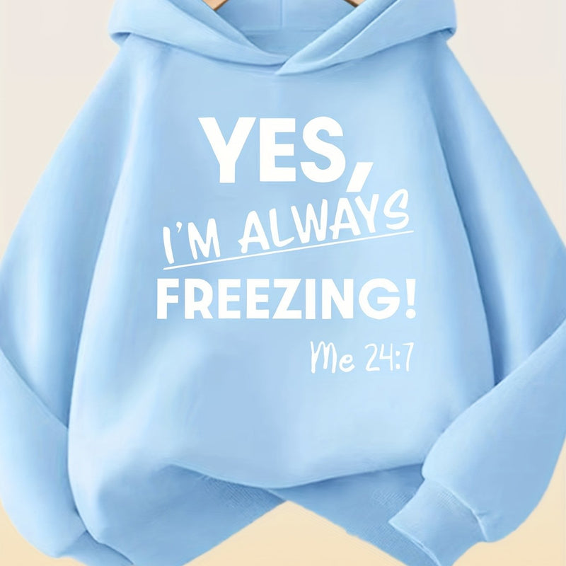 Women’s Comfortable Thickened Fleece Hoodie.