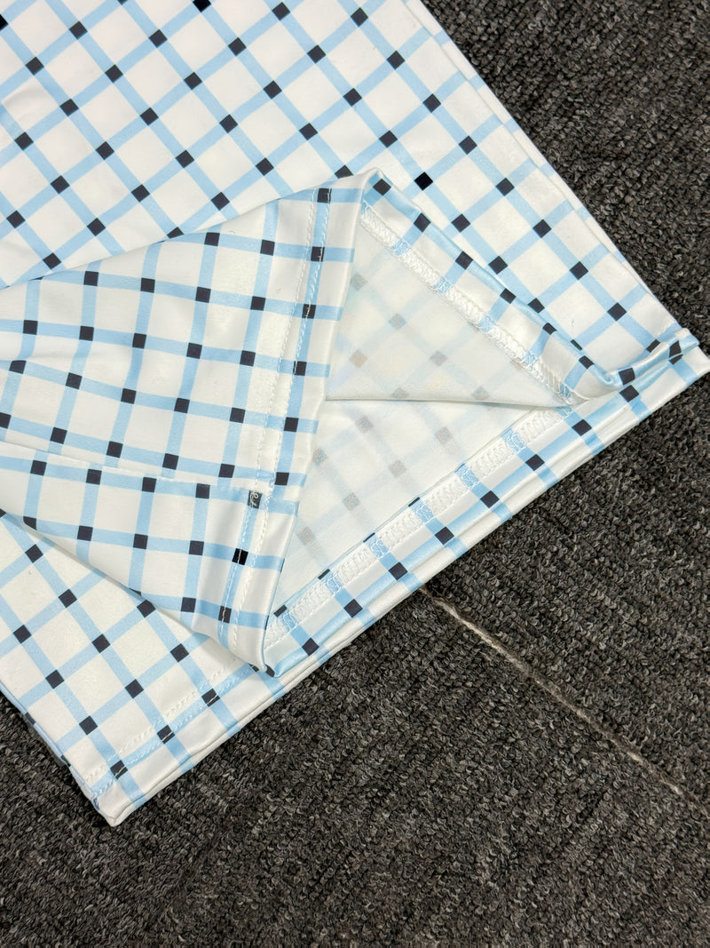 3pcs Women's Tropical Style 3/4 Shorts and Pants Set in Polka Dot.