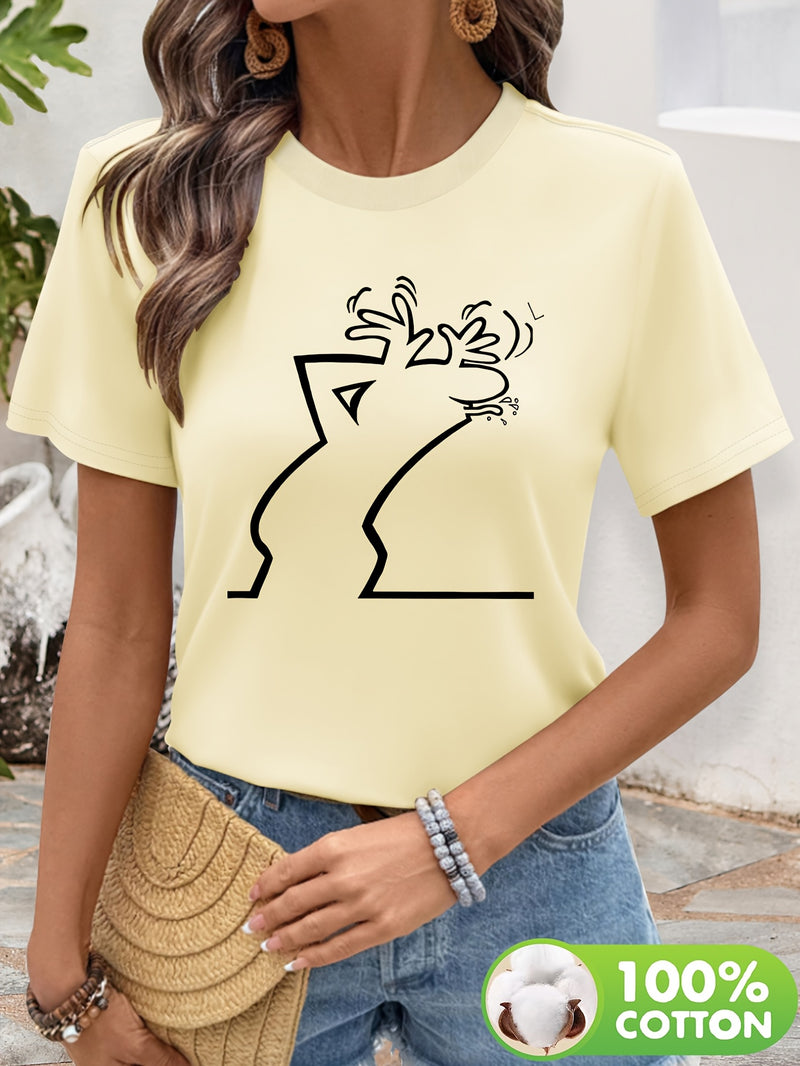 Women’s Geometric Print T-Shirt.