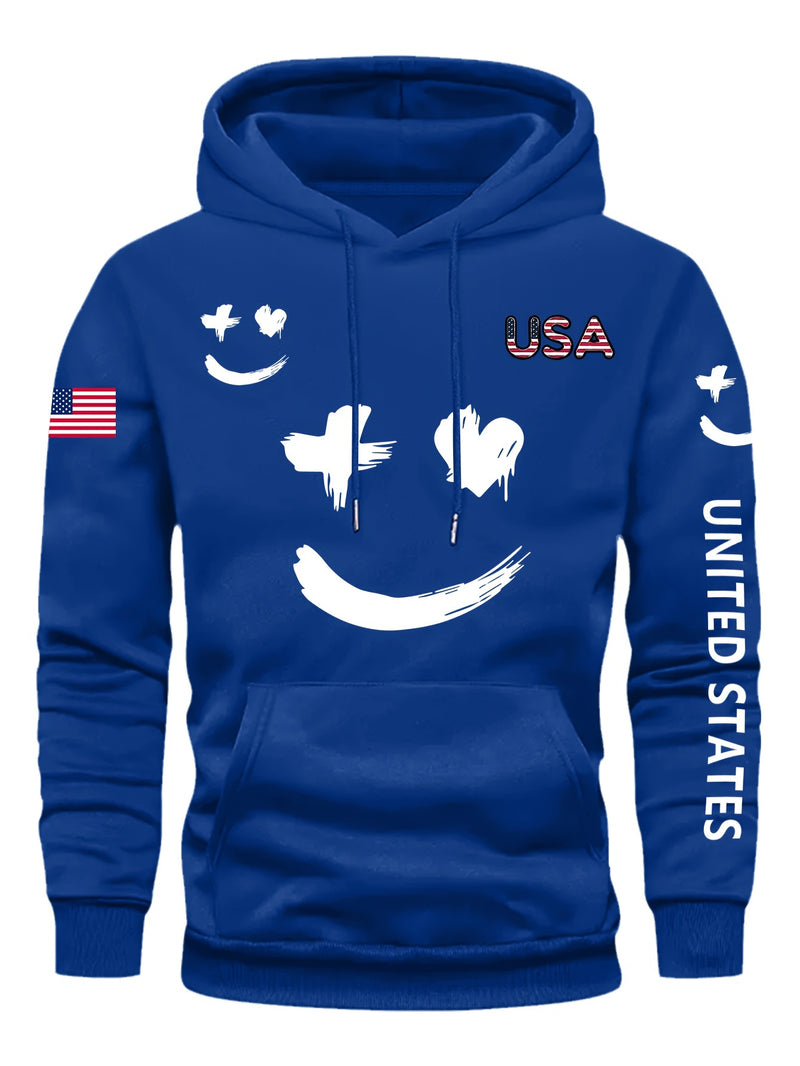 Men's Casual And Versatile Hooded Sweatshirt.