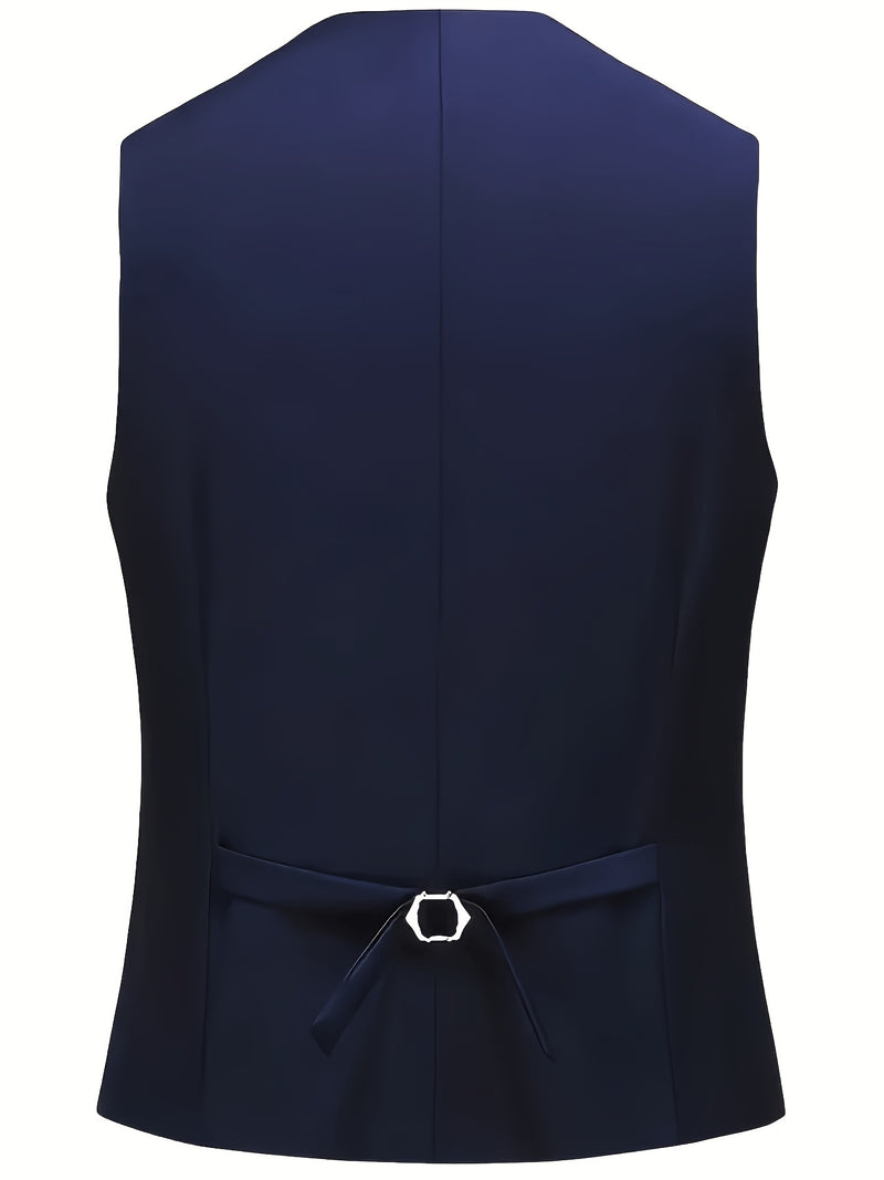 Men's 3pcs Suit Set, Jacket + Vest + Trousers, Fashionable and High-Quality.
