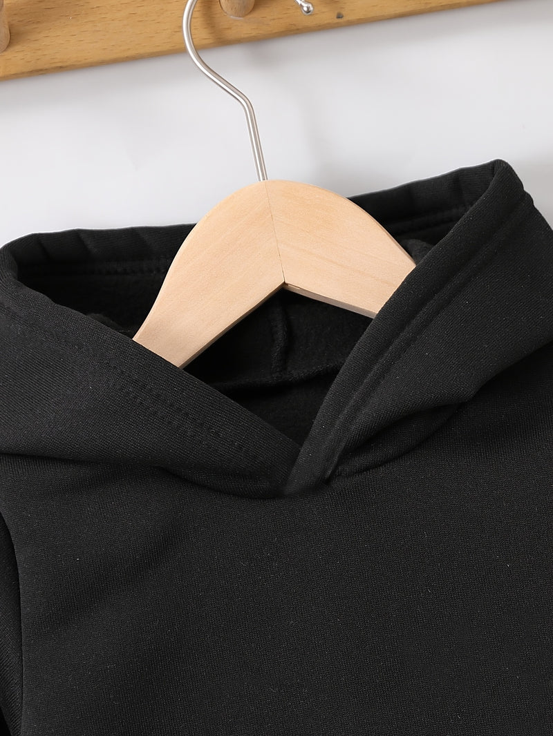 Boys' Autumn/Winter Casual English Letter Graphic Fist Bump.