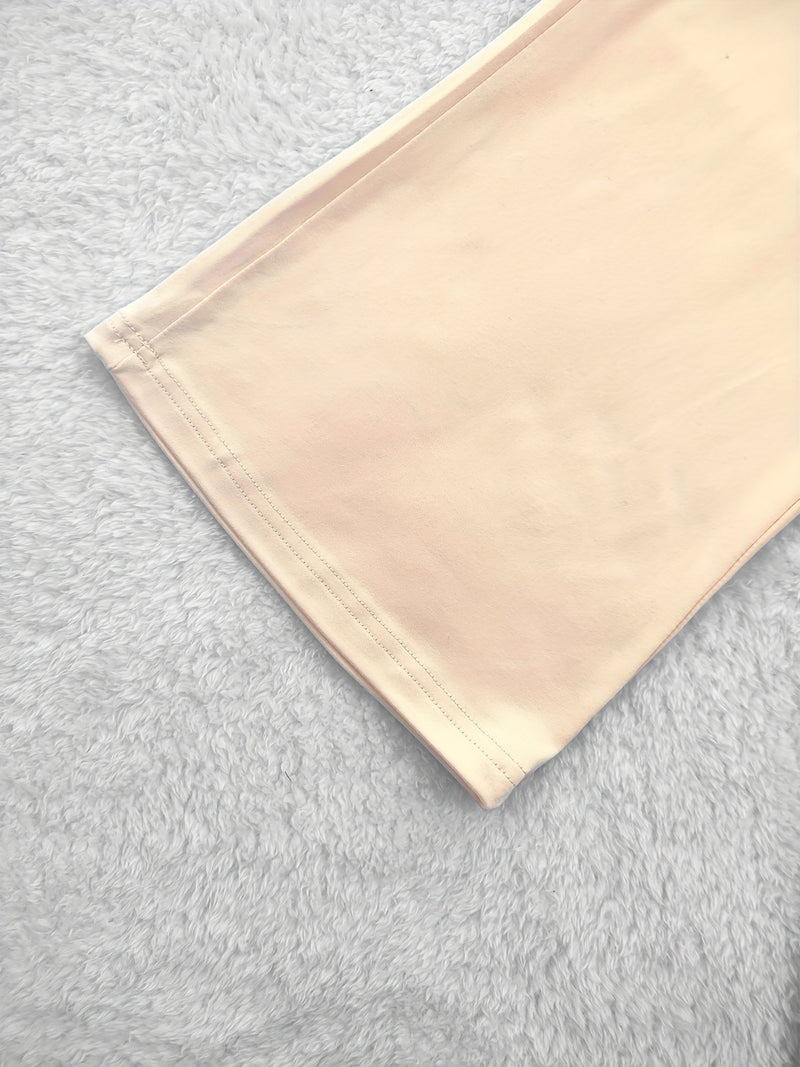 European and American Women's Fashion Flared Straight-Leg Pants.