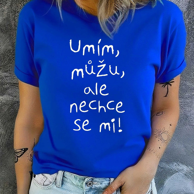 Women's T-Shirt with Short Sleeves.