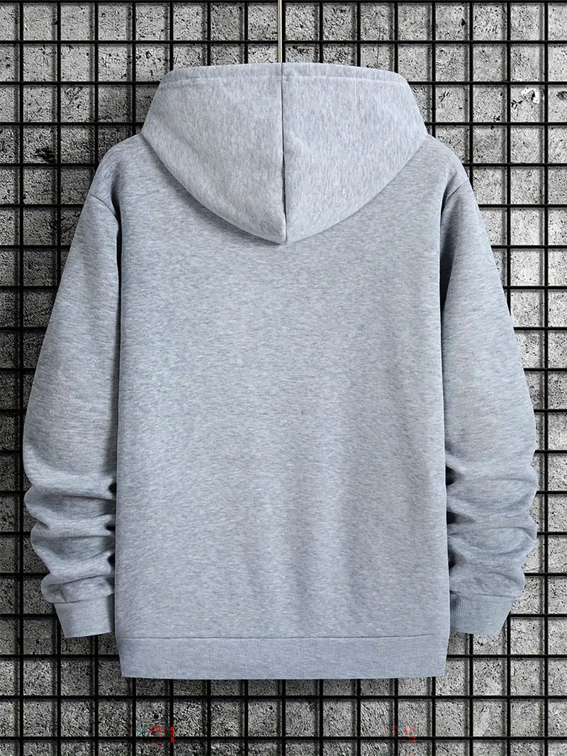 Men's Pattern Printed Hoodie.