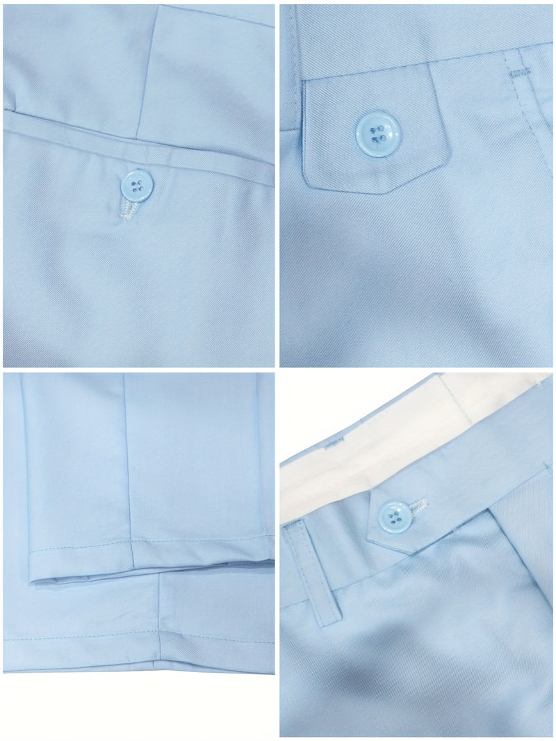 Men's 2pcs Slim-Fit Suit Set.