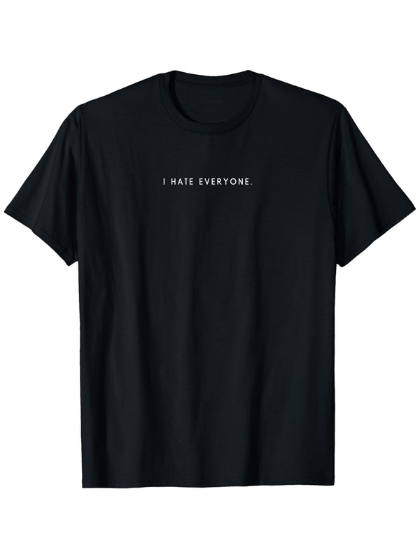 Men’s  Graphic T-Shirt Black with White Print.