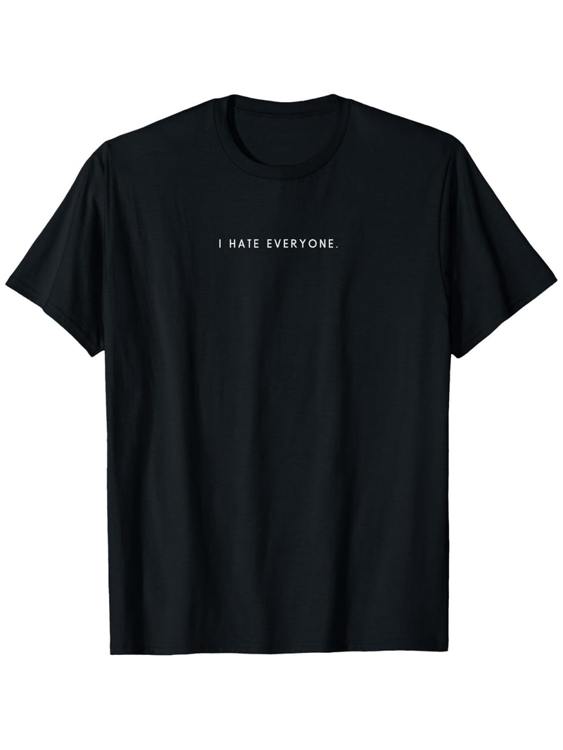 Men’s  Graphic T-Shirt Black with White Print.
