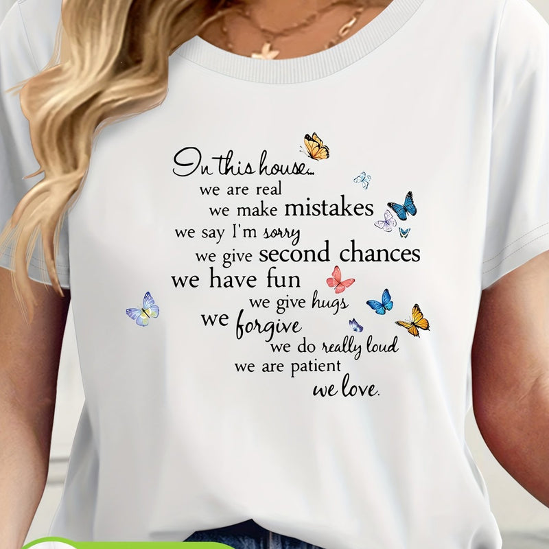 Women’s Casual Short Sleeve T-Shirt.