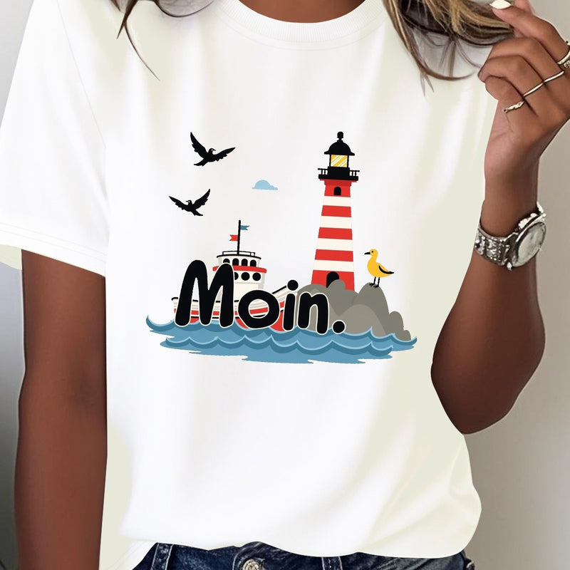 Women’s Casual Short Sleeve T-Shirt.