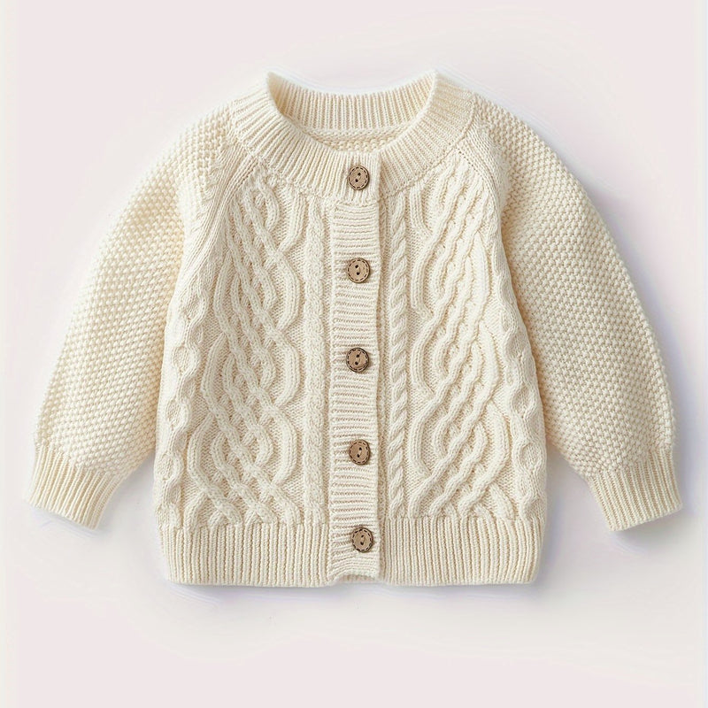 Boys And Girls Toddler Knitted Cardigan Sweater.
