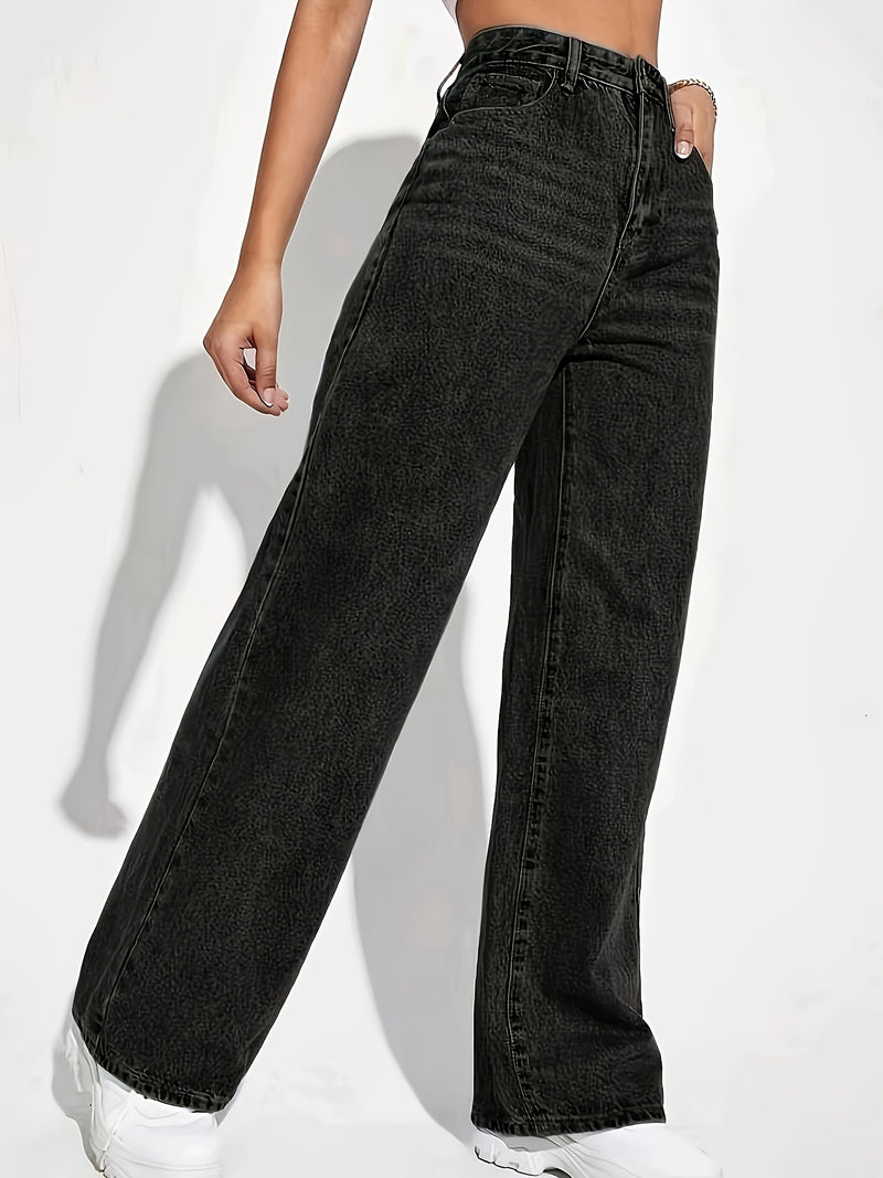 Women's Fashion Stretch Washed Denim Pants.