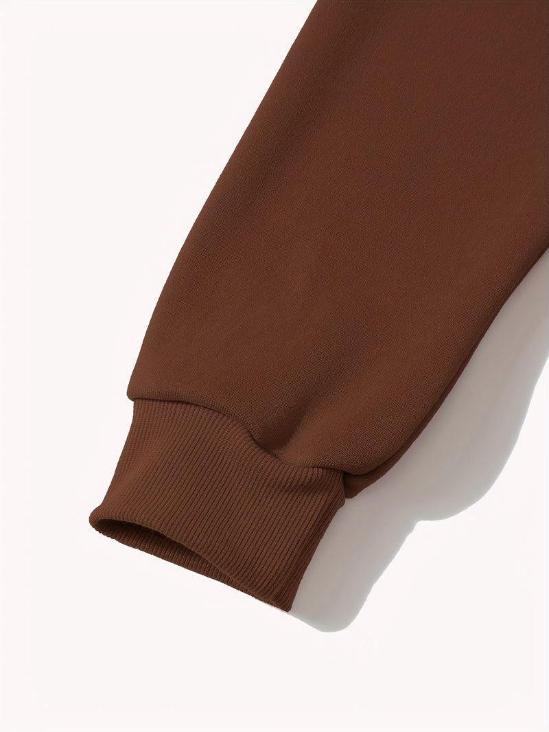 Women's casual hoodie for swear. Fall/winter style with long sleeves.