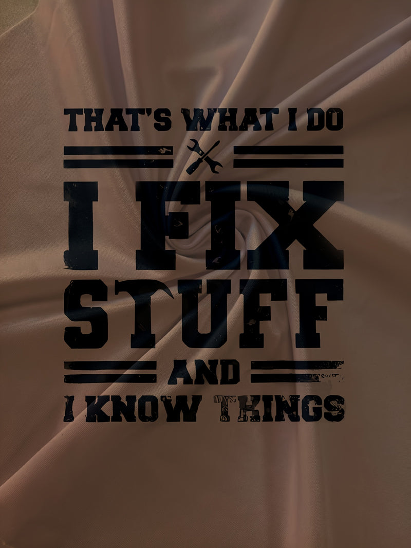 Men's Casual Sports Brown Letter Print Set.