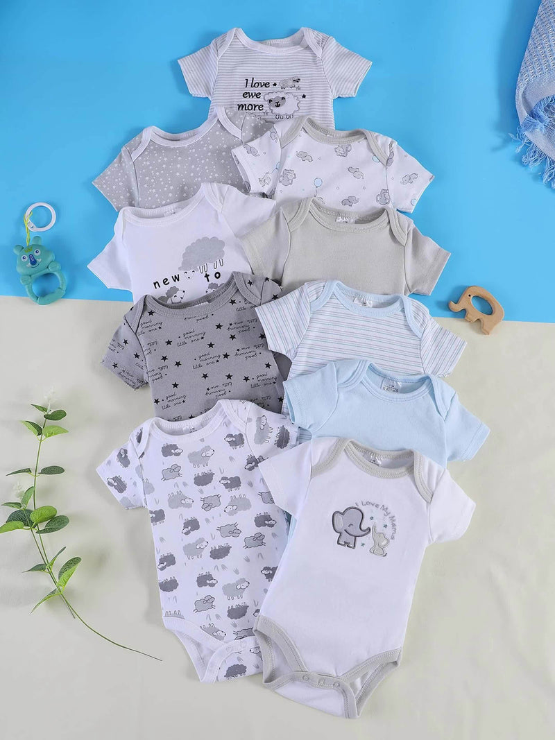 10pcs New Spring/Summer Baby Outfit Set for Boys and Girls.