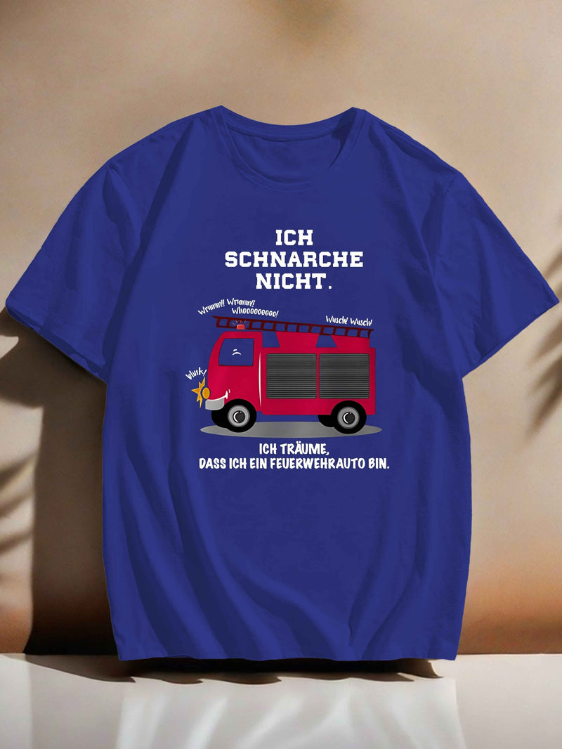 Men’s Humorous Short-Sleeved Summer T-Shirt.