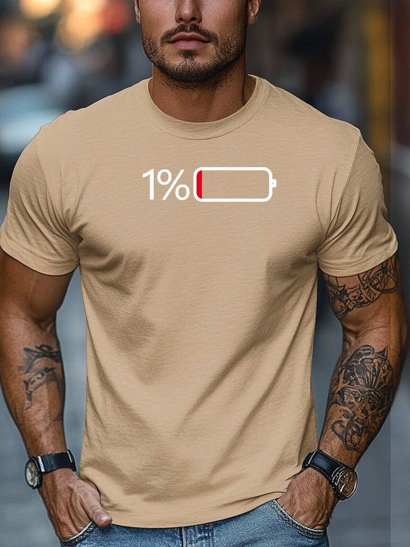 Men's Casual Summer Crew Neck Tee.