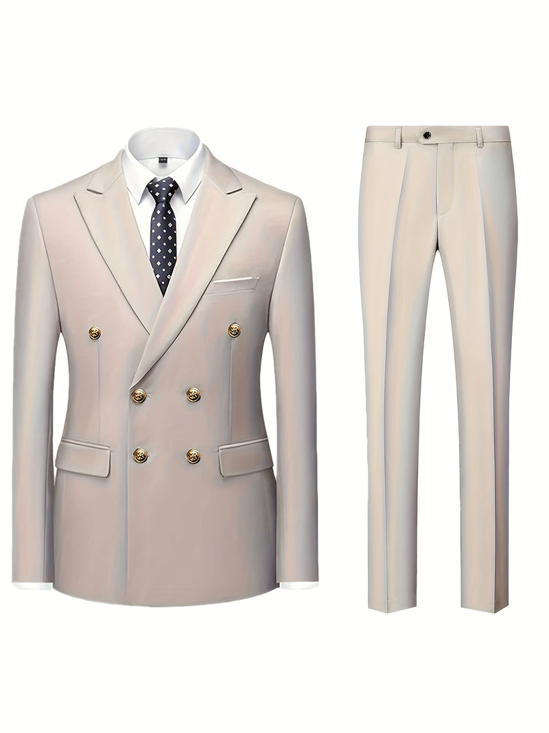 Men's Suit Set with 2pcs, Including a Blazer And Trousers.