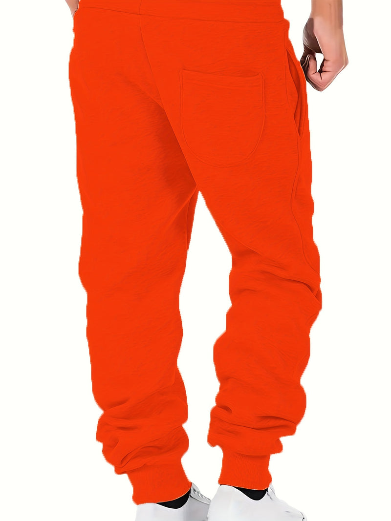 Drawstring Sweatpants Loose Fit Pants Men's Casual Joggers.