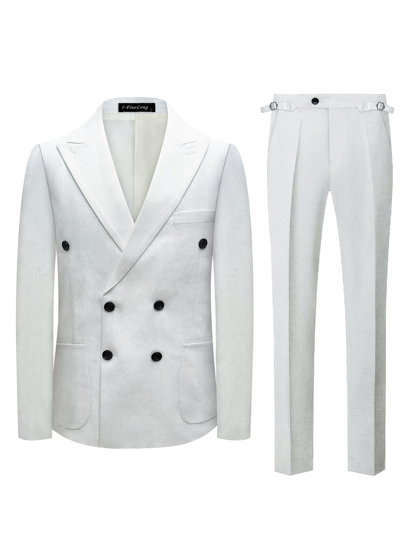 2pcs Luxury Classic Men's Suit Set.