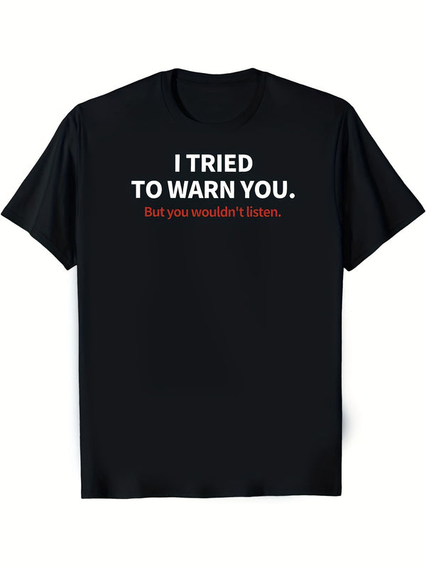 Men's Graphic Cotton T-shirt.