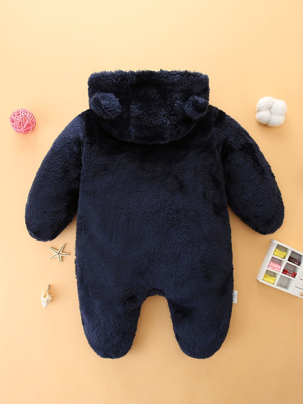 Children's Clothing Autumn Winter Baby Bodysuit Hooded Jacket.