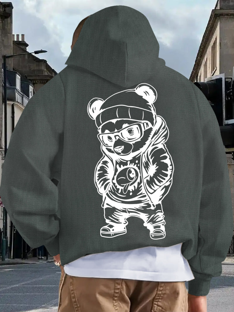 Men's Casual Hooded Sweatshirt.