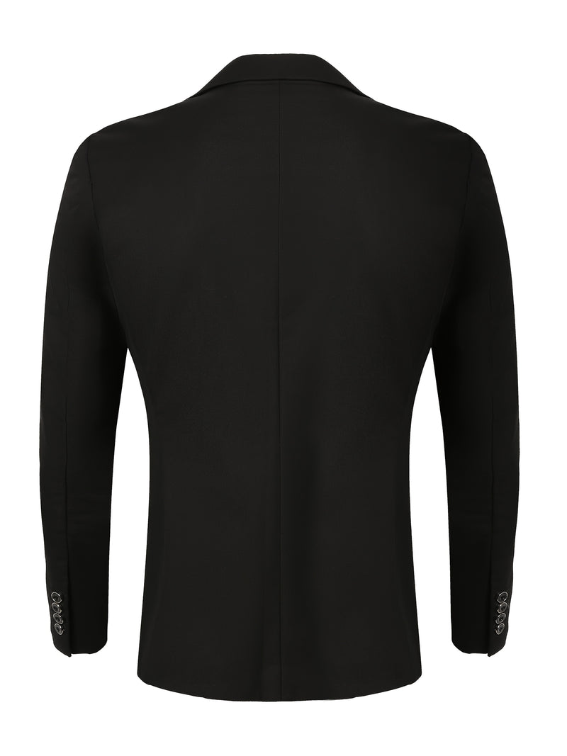 Men's 3pcs Suit Set, Blazer + Vest + Trousers.