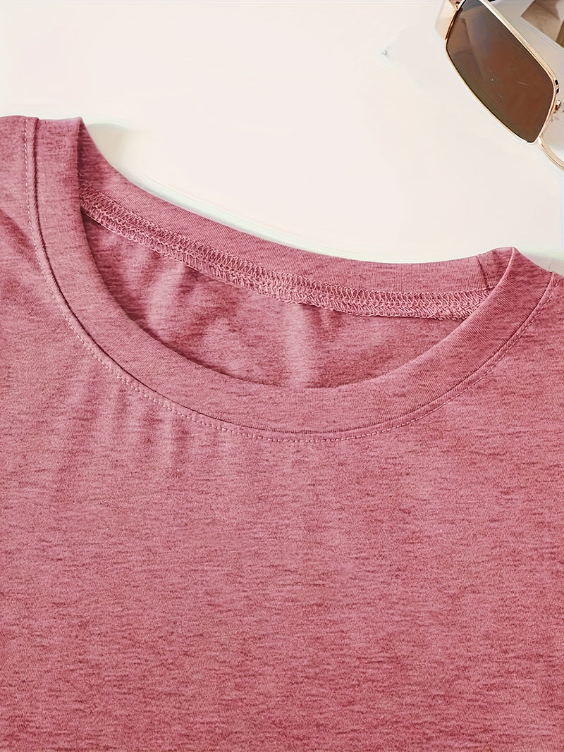 Elegant Women's Short-Sleeve T-Shirt with Coffee-Themed Prints.
