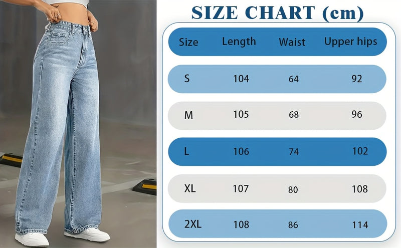 Women's High-Waisted Straight-Leg Jeans.