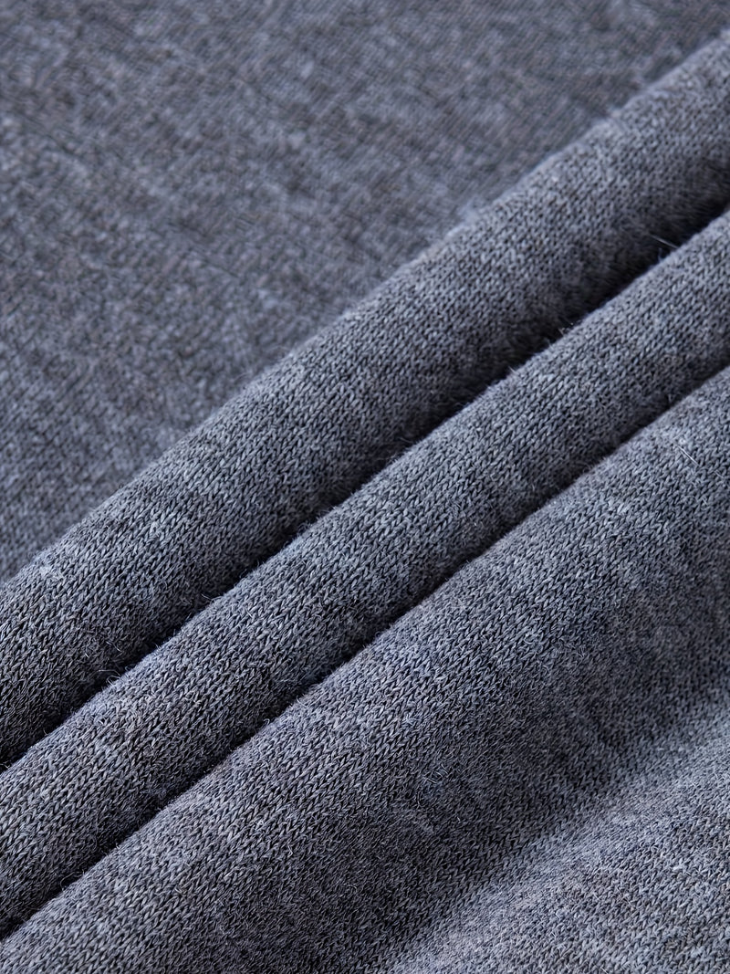 Men's Hoodie. Solid Color Long Sleeve Open Front Hooded Sweatshirt Jacket.