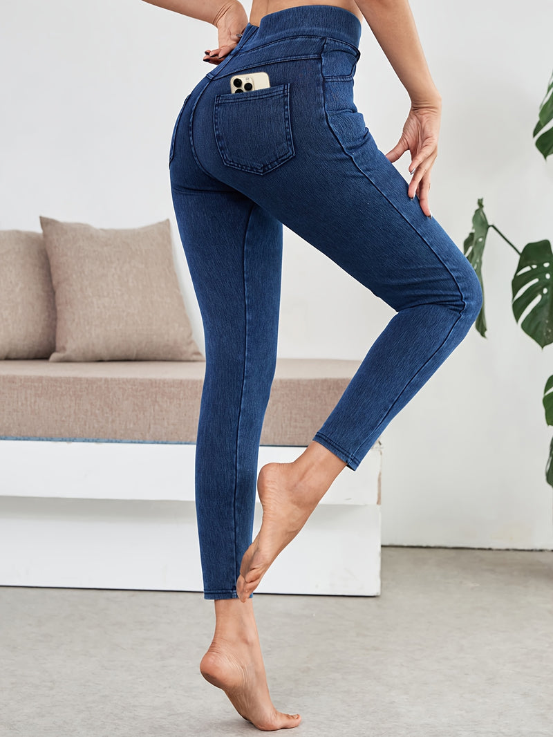 1pc of Elegant High-waist Jeans for Women.